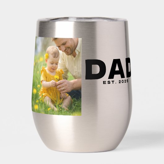 Dad Established Bold Photo Stainless Steel  (背面)