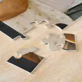 Dad Established Bold Text Black 3 Photo ジグソーパズル (側面)