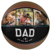 Dad Established Bold White 3 Photo バスケットボール (正面)