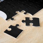 Dad Established Bold White & Black Modern Font ジグソーパズル (側面)