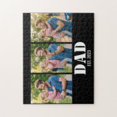 Dad Established Bold White & Black Modern Font ジグソーパズル (縦)