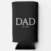 Dad Established Classic Caps Black スリム缶クーラー (正面)