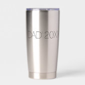 Dad Established custom Modern Script Design  保温保冷タンブラー (正面)