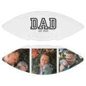Dad Established Custom Year 3 Photo アメリカンフットボール (パネル)