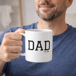 Dad Established Customizable Year Father's Day コーヒーマグカップ