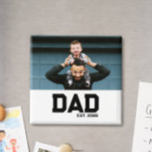 Dad Established Customizable Year Father's Day  マグネット
