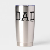 Dad Established Customizable Year Father's Day  保温保冷タンブラー (正面)