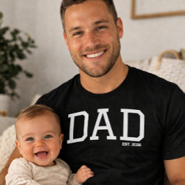 Dad Established Customizable Year Father's Day Tシャツ