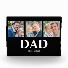 Dad Established Fathers Day 3 Picture フォトブロック