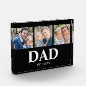 Dad Established Fathers Day 3 Picture フォトブロック (左)