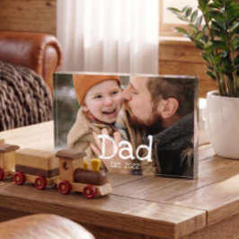 Dad Established Fun 白い太字 テキスト 黒 写真