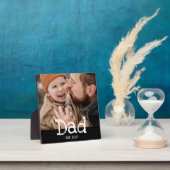Dad Established Fun 白 黒 テキスト 写真 フォトプラーク (インサイチュ)