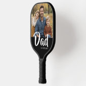 Dad Established Fun Script Photo ピックルボールラケット (左)