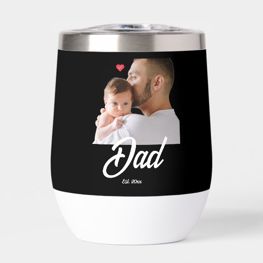 Dad Established Fun Script Photo Heart Gift (正面)