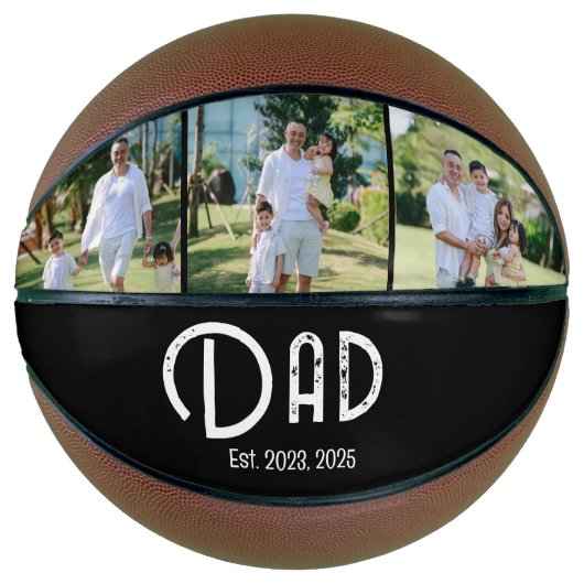 Dad Established Grunge text 3 photo バスケットボール (正面)