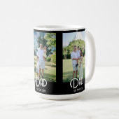 Dad Established Grunge Text Black 3 Photo コーヒーマグカップ (正面右)