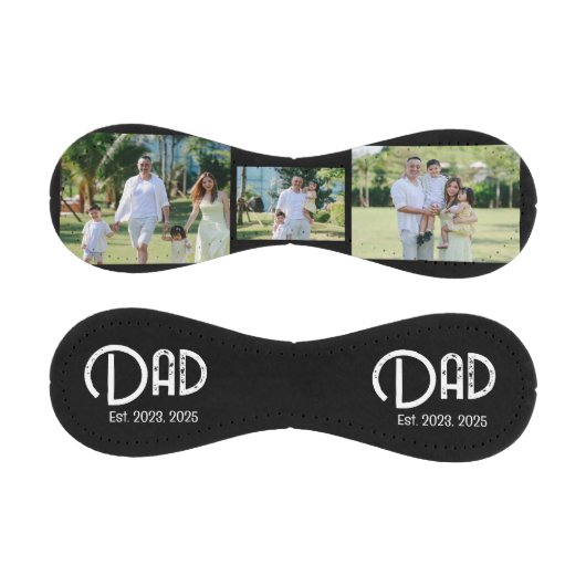 Dad Established Grunge Text Black 3 Photo 野球ボール (パネル)