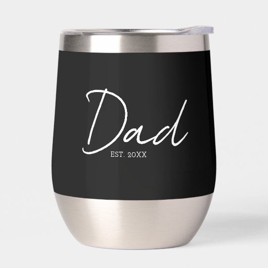 Dad Established Minimal Modern Script Black (左面)