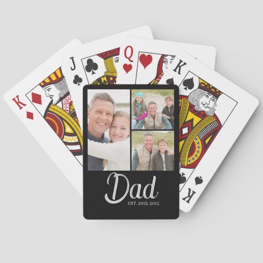 Dad Established Modern 3 写真入り トランプ (裏面)