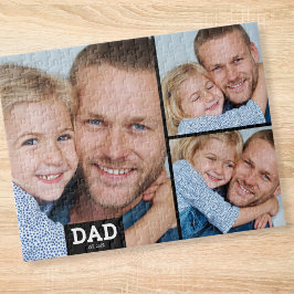 Dad  Established Modern 3 Photo ジグソーパズル
