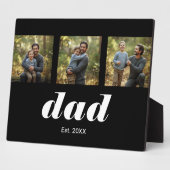 Dad Established Modern 3 Photo フォトプラーク (側面)