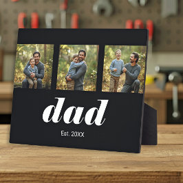 Dad Established Modern 3 Photo フォトプラーク