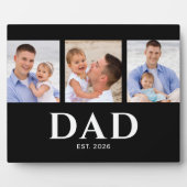 Dad Established Modern Black 3 Photo フォトプラーク (正面)