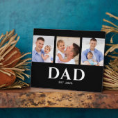 Dad Established Modern Black 3 Photo フォトプラーク (側面)