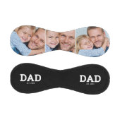 Dad Established Modern Black 3 Photo Collage 野球ボール (パネル)