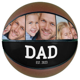 Dad Established Modern Black and White 3 Photo バスケットボール