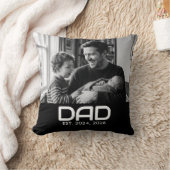 Dad Established Modern Bold Photo クッション (ブランケット)