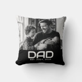Dad Established Modern Bold Photo クッション (正面)