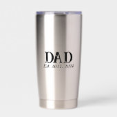  Dad Established Modern Minimalist 保温保冷タンブラー (正面)