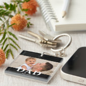 Dad Established Modern Photo キーホルダー (正面右)