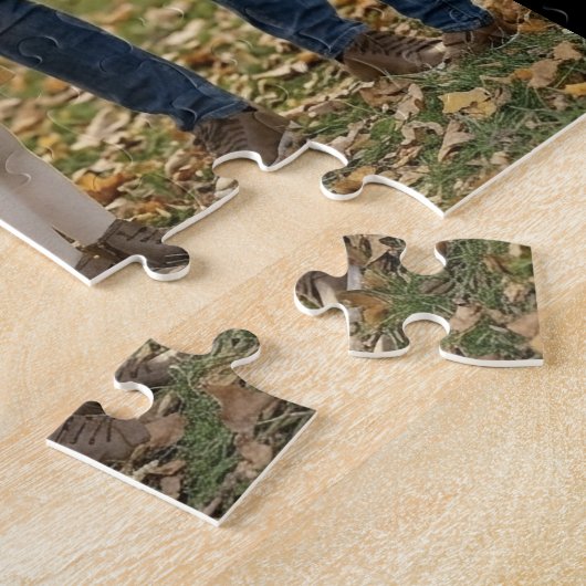 Dad Established Modern Script 3 Photo ジグソーパズル (側面)