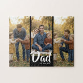 Dad Established Modern Script 3 Photo ジグソーパズル (横)