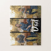 Dad Established Modern Script 3 Photo ジグソーパズル (縦)