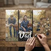 Dad Established Modern Script 3 Photo ジグソーパズル