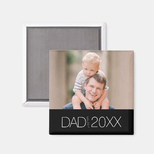 Dad Established Modern Script Magnet マグネット (正面/裏面)