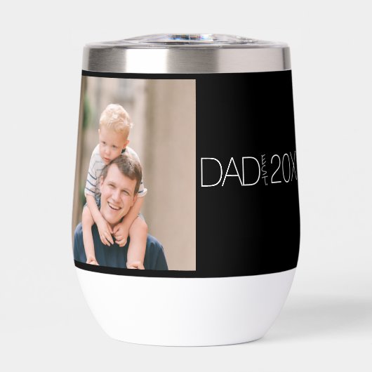 Dad Established Modern Script Photo  (正面)