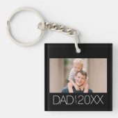 Dad Established Modern Script Photo キーホルダー (正面)