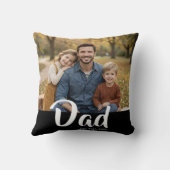 Dad Established Modern Script Photo クッション (裏面)