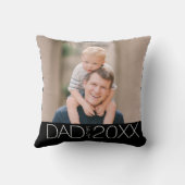 Dad Established Modern Script Photo  クッション (裏面)