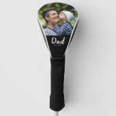 Dad Established Modern Script Photo ゴルフヘッドカバー (正面)