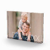 Dad Established Modern Script Photo  フォトブロック (右)