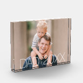 Dad Established Modern Script Photo  フォトブロック (左)