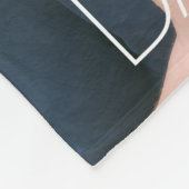 Dad Established Modern Script Photo  フリースブランケット (角)