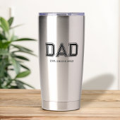 Dad Established Modern Typography New Dad Gift 保温保冷タンブラー