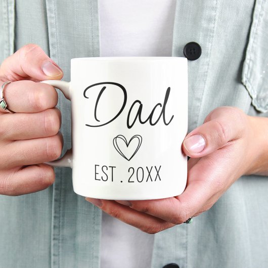 Dad Established Mug Custom New Dad Father Gift マグカップ