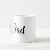Dad Established New Dad Gift コーヒーマグカップ (正面左)